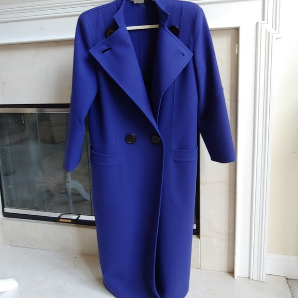 Salvatore Ferragamo Jackets & Blazers - Ferragamo l Vtg Dark Purple Long Wool Coat